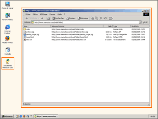 Access your files through a Web Folder