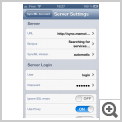 Settings for communication with Memotoo