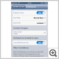 Settings for synchronization with Memotoo