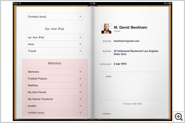 Memotoo in Contacts