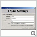 Settings for communication with Memotoo