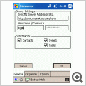 Settings for communication with Memotoo