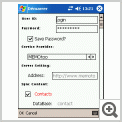 Settings for communication with Memotoo
