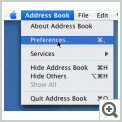 Open the Address Book and go to Preferences in the Address Book menu